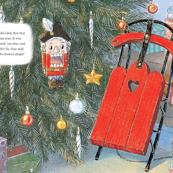 Little Red Sleigh: A Heartwarming Christmas Book (Little Heroes, Big Hearts) NEW - Picture 3 of 9